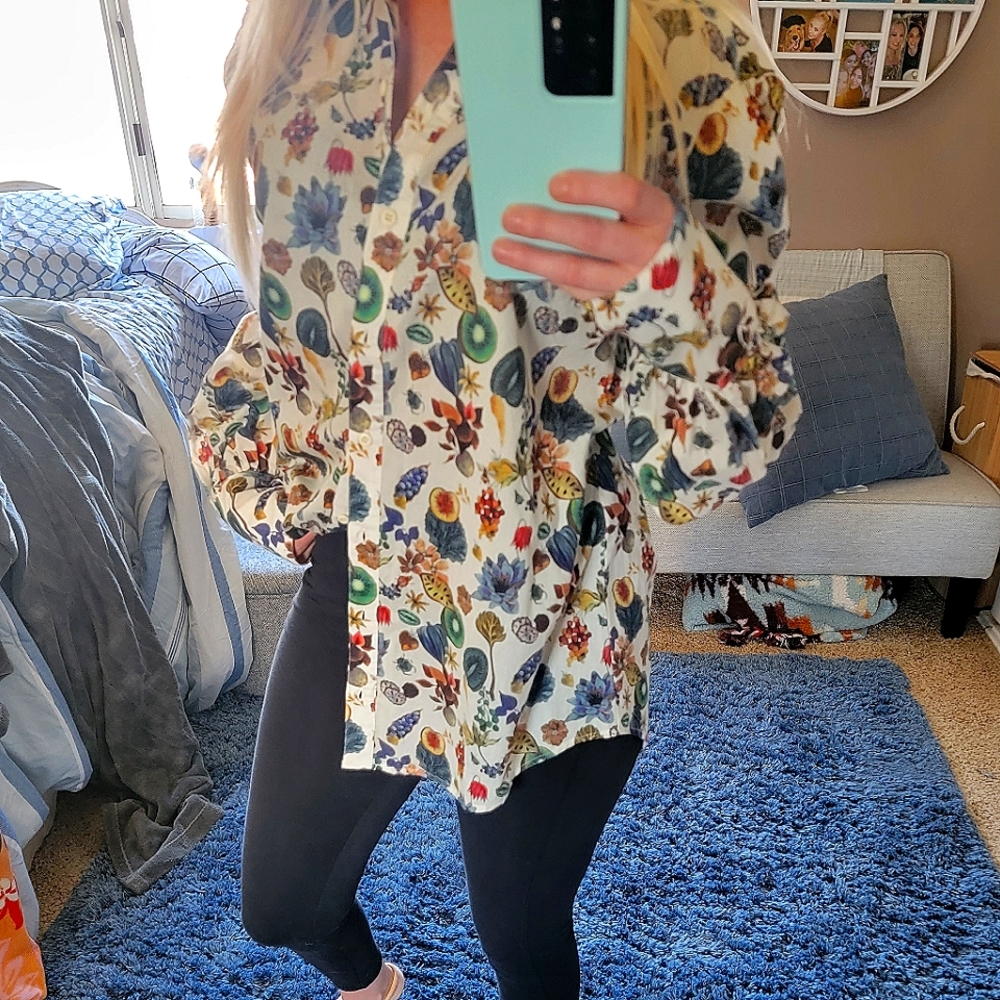 ANTONIO MELANI Floral Button Down Shirt - Multicolor